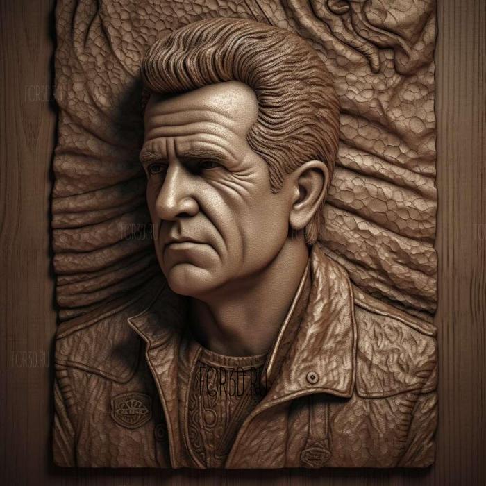 Mel Gibson 1 stl model for CNC